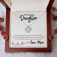 Load image into Gallery viewer, To My Daughter Necklace from Mom, Learn from Everything You Can
