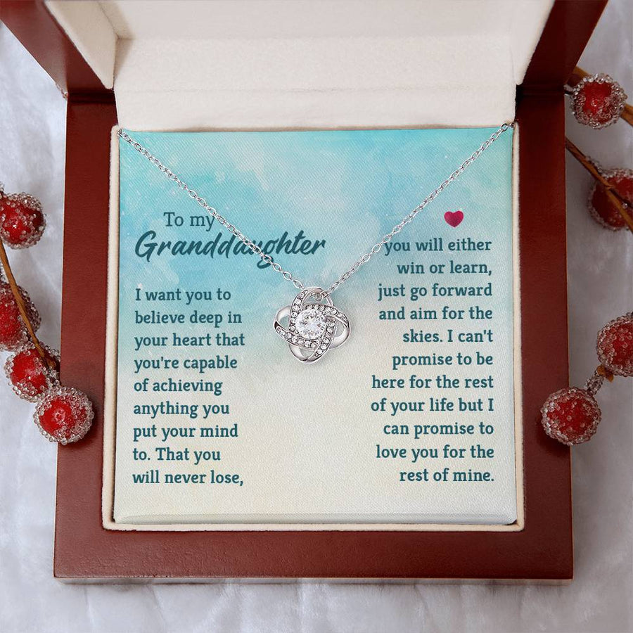 Granddaughter Necklace from Grandma, Special Birthday Gifts for Granddaughter from Nana