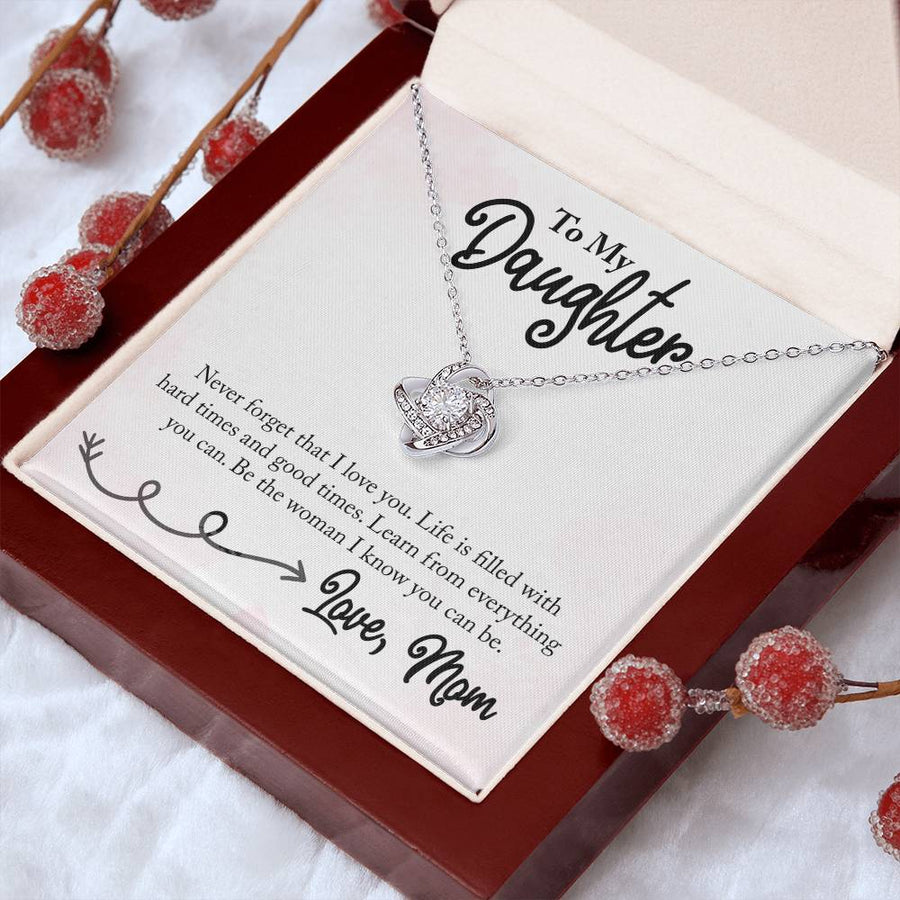 To My Daughter Necklace from Mom, Learn from Everything You Can