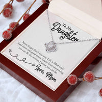 Load image into Gallery viewer, To My Daughter Necklace from Mom, Learn from Everything You Can
