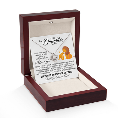 Load image into Gallery viewer, To My Daughter Necklace from Dad, Birthday Gifts for Daughter, I&amp;#39;m Proud to Be Your Father
