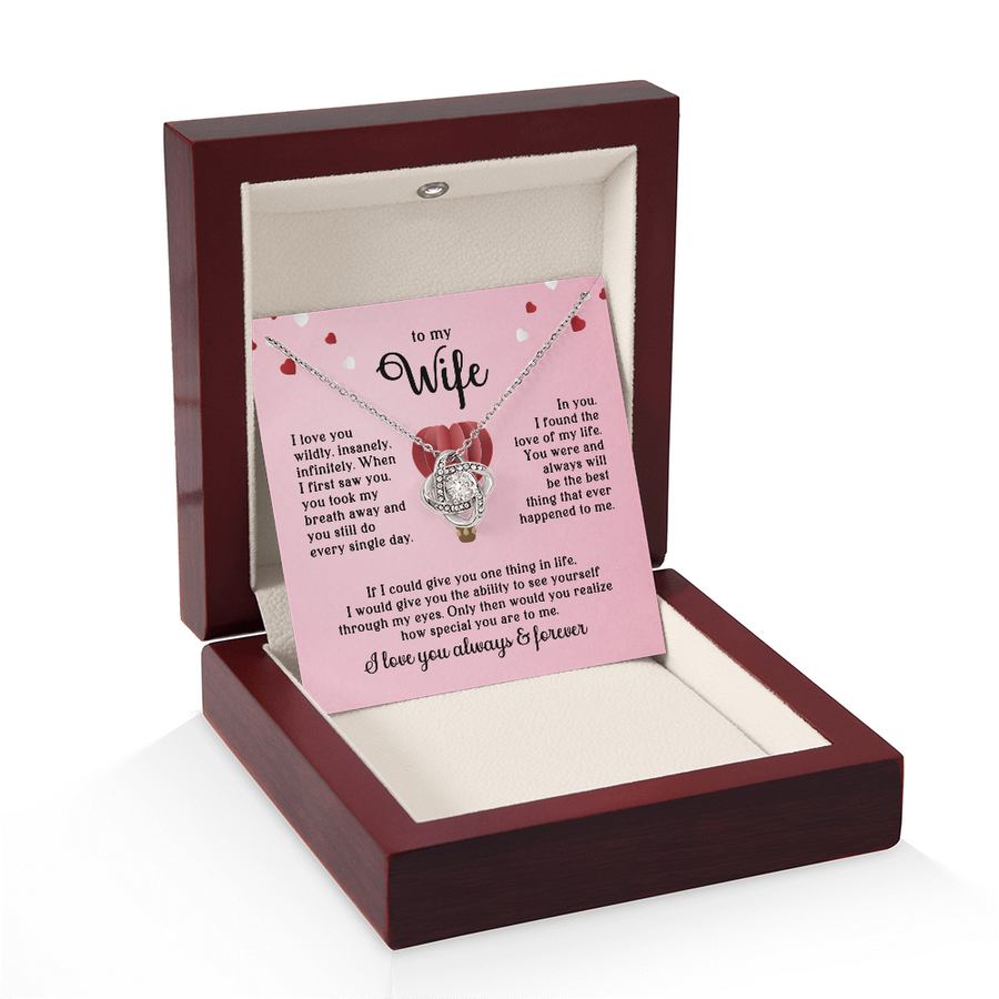 To My Wife Necklace, When I First Saw You, You Took My Breath Away and You Still Do Every Single Day