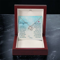 Load image into Gallery viewer, To My Daughter Necklace from Mom, I Promise to Love You for the Rest of Mine
