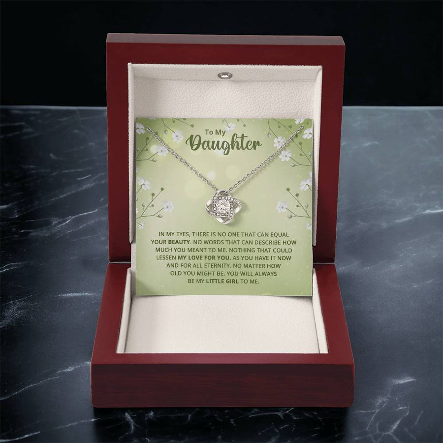 To My Daughter Necklace from Mom, Birthday Necklace for Daughter from Mom and Dad