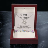 Load image into Gallery viewer, Best Friend Gifts for Birthday, Friendship Knot Necklace Silver, Meaningful Friendship Gifts
