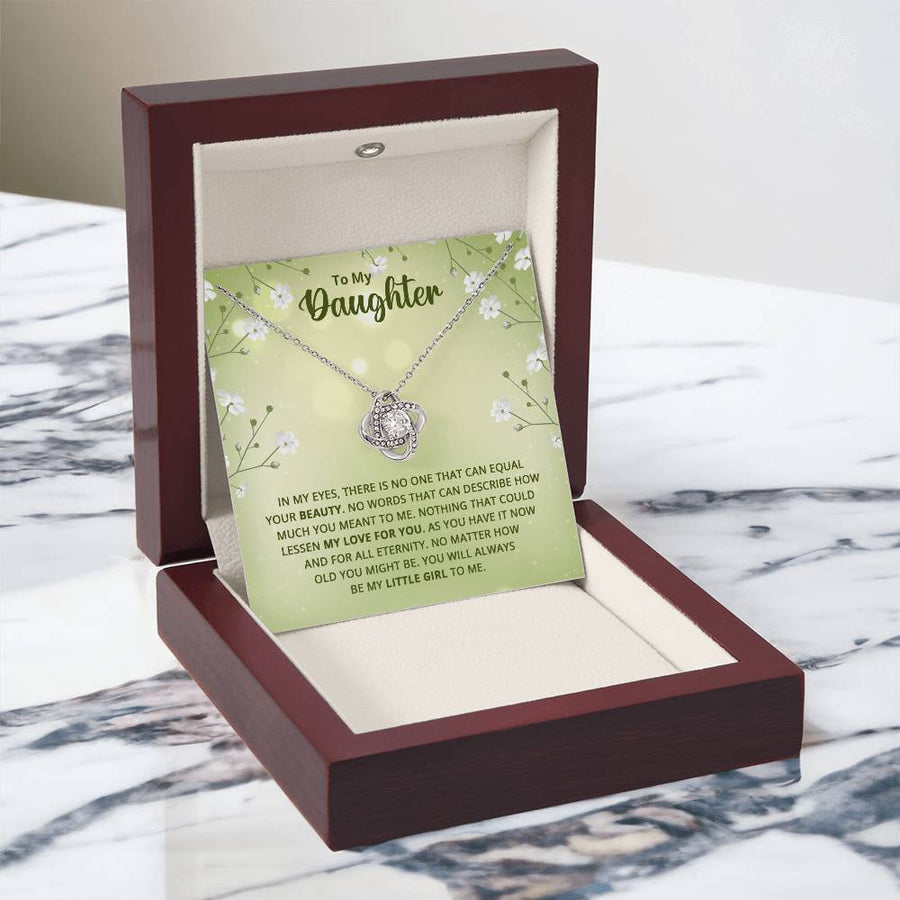 To My Daughter Necklace from Mom, Birthday Necklace for Daughter from Mom and Dad