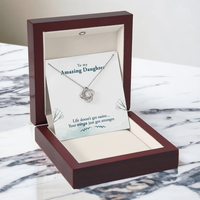 Load image into Gallery viewer, To My Daughter Necklace – Personalized Gift from Mom or Dad | Meaningful Birthday Jewelry for Her
