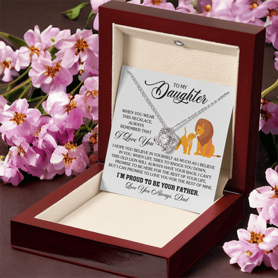 Load image into Gallery viewer, To My Daughter Necklace from Dad, Birthday Gifts for Daughter, I&amp;#39;m Proud to Be Your Father
