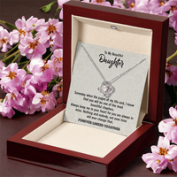 Load image into Gallery viewer, Love Knot Necklace for Daughter from Dad – Beautiful Gift for Birthday, Graduation, or Wedding Day
