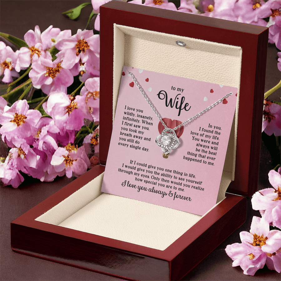 To My Wife Necklace, When I First Saw You, You Took My Breath Away and You Still Do Every Single Day