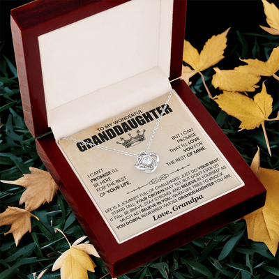 Load image into Gallery viewer, To My Granddaughter Necklace from Grandpa, Life Is a Journey Full of Challenges Just Do Your Best

