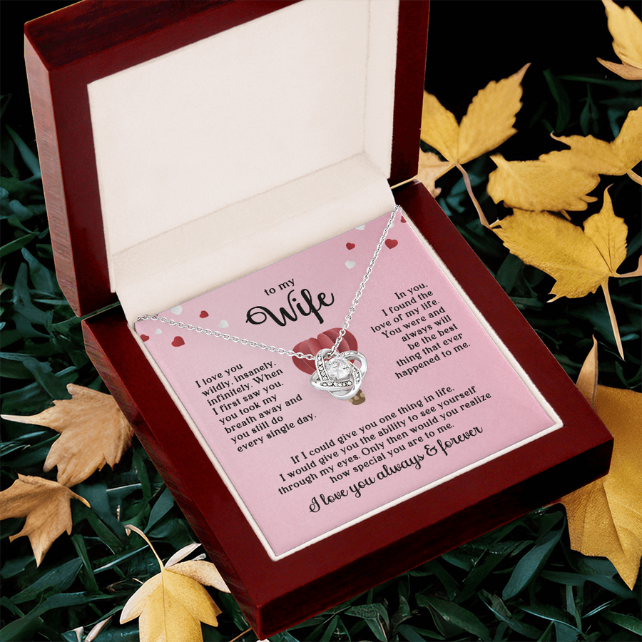 To My Wife Necklace, When I First Saw You, You Took My Breath Away and You Still Do Every Single Day