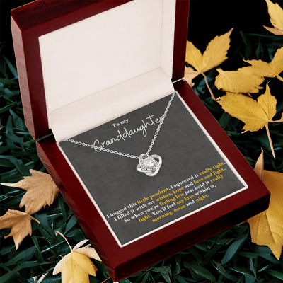 Load image into Gallery viewer, To My Granddaughter Love Knot Necklace Perfect Birthday Christmas Gifts from Grandma Grandpa
