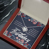 Load image into Gallery viewer, Birthday Gifts for Her, Birthday Love Knot Necklace for Women
