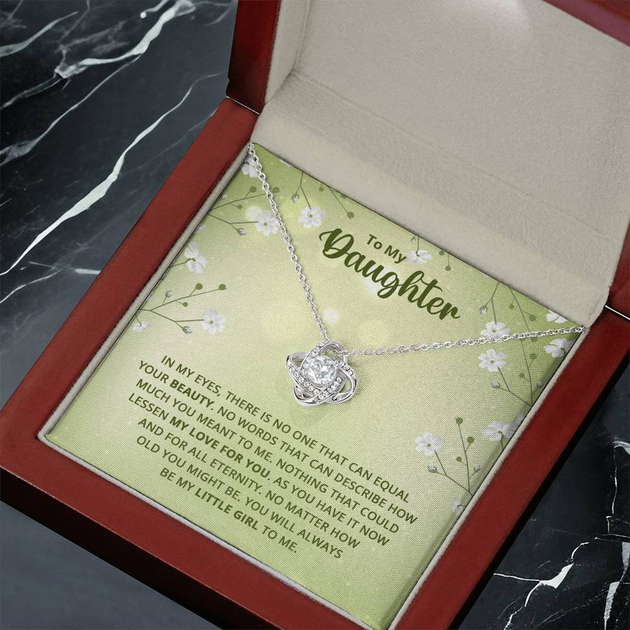 To My Daughter Necklace from Mom, Birthday Necklace for Daughter from Mom and Dad