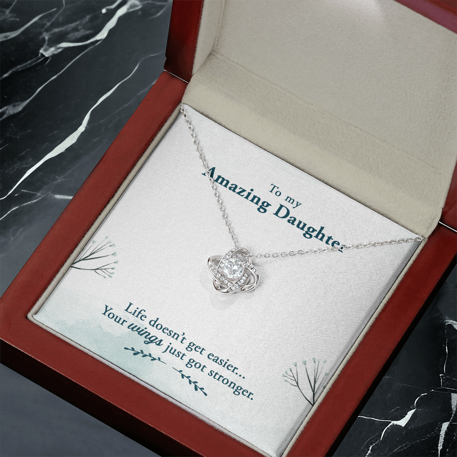 To My Daughter Necklace – Personalized Gift from Mom or Dad | Meaningful Birthday Jewelry for Her