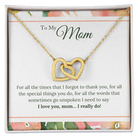 Load image into Gallery viewer, To My Mom Necklace from Son/Daughter, I Love You Mom...
