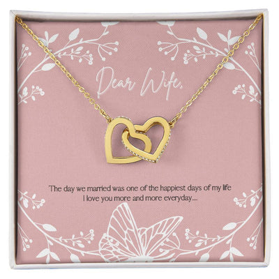 Load image into Gallery viewer, To My Beautiful Wife Necklace from Husband, I Love You More and More Everyday
