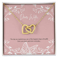 Load image into Gallery viewer, To My Beautiful Wife Necklace from Husband, I Love You More and More Everyday
