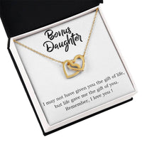 Load image into Gallery viewer, To My Bonus Daughter Necklace from Mom/Dad, Life Gave Me The Gift of You
