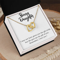Load image into Gallery viewer, To My Bonus Daughter Necklace from Mom/Dad, Life Gave Me The Gift of You
