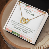 Load image into Gallery viewer, To My Mom Necklace from Son/Daughter, I Love You Mom...
