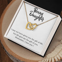 Load image into Gallery viewer, To My Bonus Daughter Necklace from Mom/Dad, Life Gave Me The Gift of You
