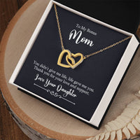 Load image into Gallery viewer, To My Mom Necklace from Daughter, Thank You for Your Love and Support
