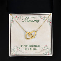 Load image into Gallery viewer, Unique First Christmas Gift for Mom, Christmas Necklace Gift for Mom from Daughter
