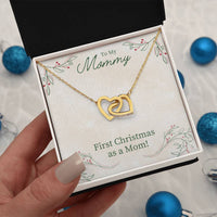 Load image into Gallery viewer, Unique First Christmas Gift for Mom, Christmas Necklace Gift for Mom from Daughter
