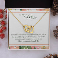 Load image into Gallery viewer, To My Mom Necklace from Son/Daughter, I Love You Mom...
