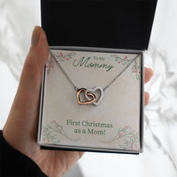 Load image into Gallery viewer, Unique First Christmas Gift for Mom, Christmas Necklace Gift for Mom from Daughter
