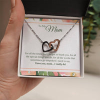 Load image into Gallery viewer, To My Mom Necklace from Son/Daughter, I Love You Mom...
