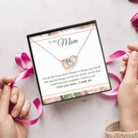 Load image into Gallery viewer, To My Mom Necklace from Son/Daughter, I Love You Mom...
