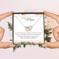 Load image into Gallery viewer, To My Mom Necklace from Son/Daughter, I Love You Mom...
