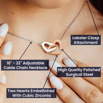 Load image into Gallery viewer, To My Bonus Daughter Necklace from Mom/Dad, Life Gave Me The Gift of You
