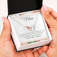 Load image into Gallery viewer, To My Mom Necklace from Son/Daughter, I Love You Mom...
