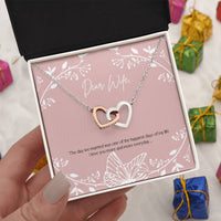 Load image into Gallery viewer, To My Beautiful Wife Necklace from Husband, I Love You More and More Everyday
