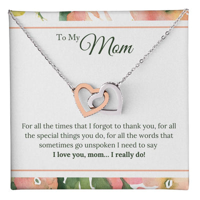 Load image into Gallery viewer, To My Mom Necklace from Son/Daughter, I Love You Mom...
