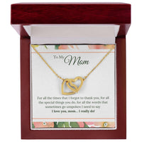 Load image into Gallery viewer, To My Mom Necklace from Son/Daughter, I Love You Mom...
