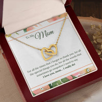 Load image into Gallery viewer, To My Mom Necklace from Son/Daughter, I Love You Mom...
