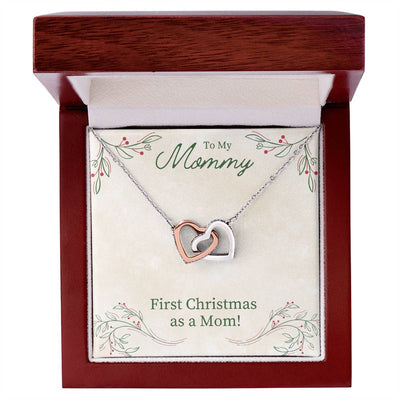 Load image into Gallery viewer, Unique First Christmas Gift for Mom, Christmas Necklace Gift for Mom from Daughter
