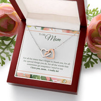 Load image into Gallery viewer, To My Mom Necklace from Son/Daughter, I Love You Mom...
