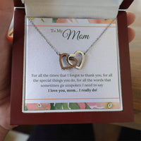 Load image into Gallery viewer, To My Mom Necklace from Son/Daughter, I Love You Mom...
