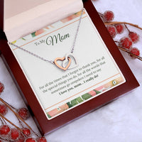 Load image into Gallery viewer, To My Mom Necklace from Son/Daughter, I Love You Mom...
