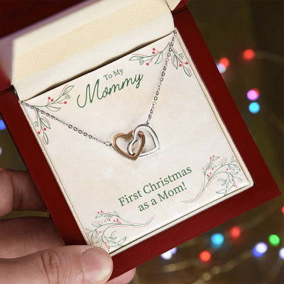 Load image into Gallery viewer, Unique First Christmas Gift for Mom, Christmas Necklace Gift for Mom from Daughter
