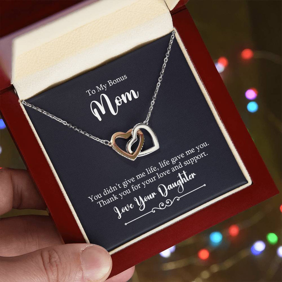 To My Mom Necklace from Daughter, Thank You for Your Love and Support