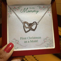 Load image into Gallery viewer, Unique First Christmas Gift for Mom, Christmas Necklace Gift for Mom from Daughter
