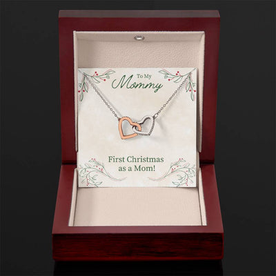 Load image into Gallery viewer, Unique First Christmas Gift for Mom, Christmas Necklace Gift for Mom from Daughter
