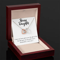 Load image into Gallery viewer, To My Bonus Daughter Necklace from Mom/Dad, Life Gave Me The Gift of You
